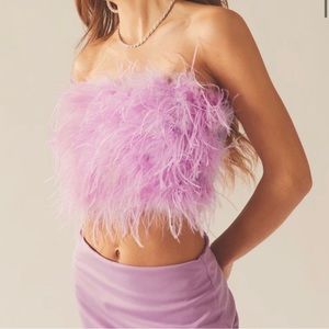 Peppermayo - The Night Is Ours Feather Crop Lilac Love